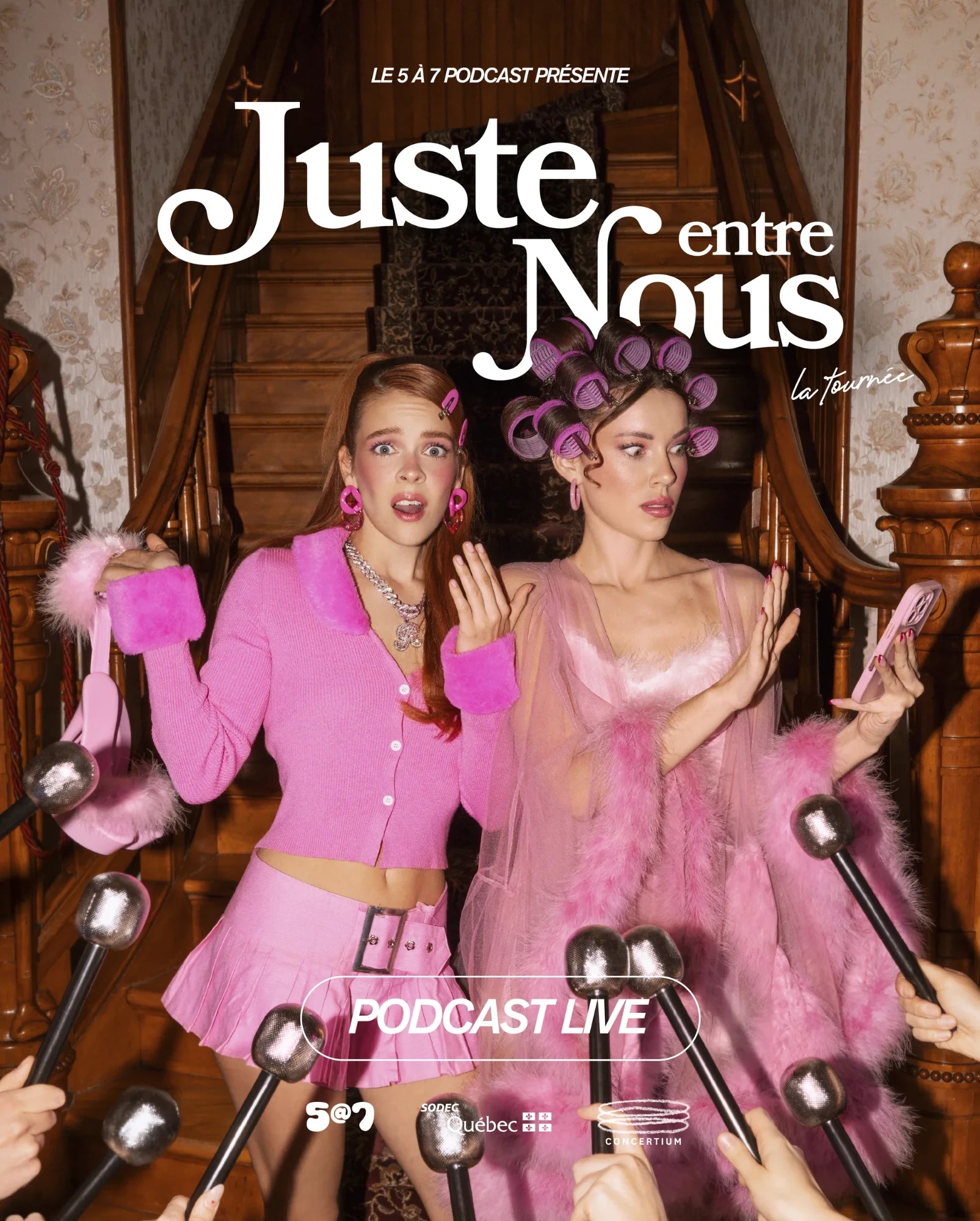 Affiche de la tournée Juste entre nous